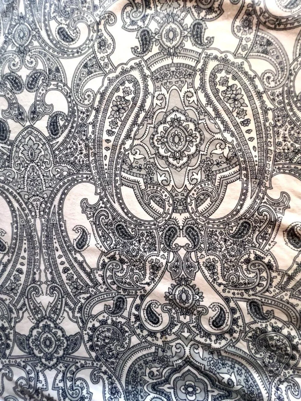 IKEA Jattevallmo Pillowcase Blue White Paisley Standard 100% Cotton Bedding